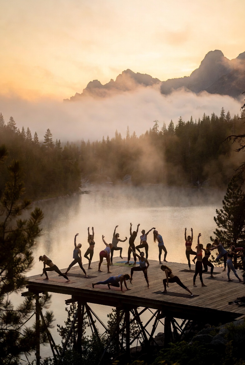 Organized evening desk with journal and warm lighting